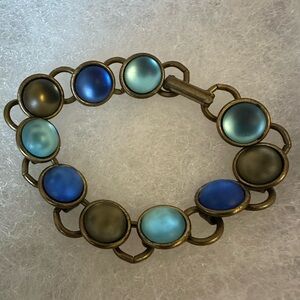 Vintage Museum Piece Bracelet with Colored Glass/Gemstones